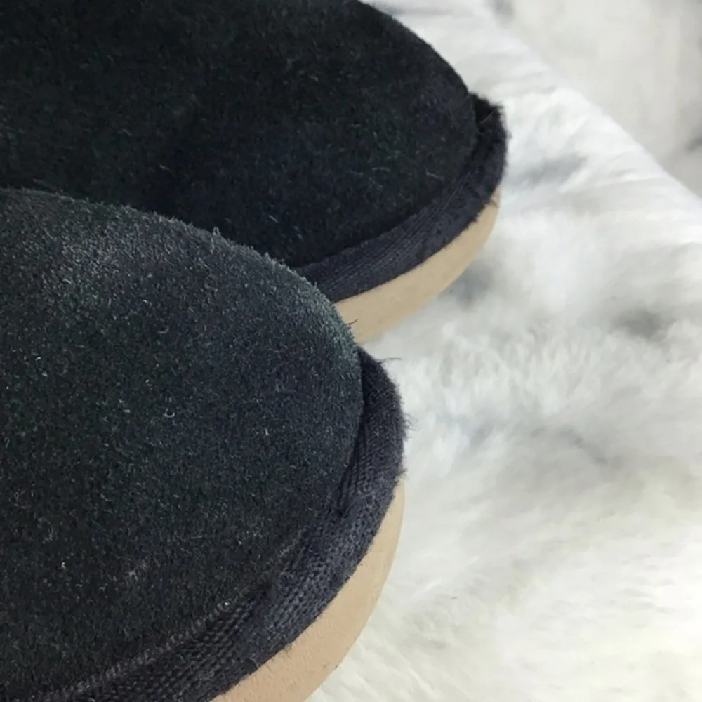 UGG Koolaburra Suede Victoria Three Bow Faux Fur Lined Boot‎ Size 7